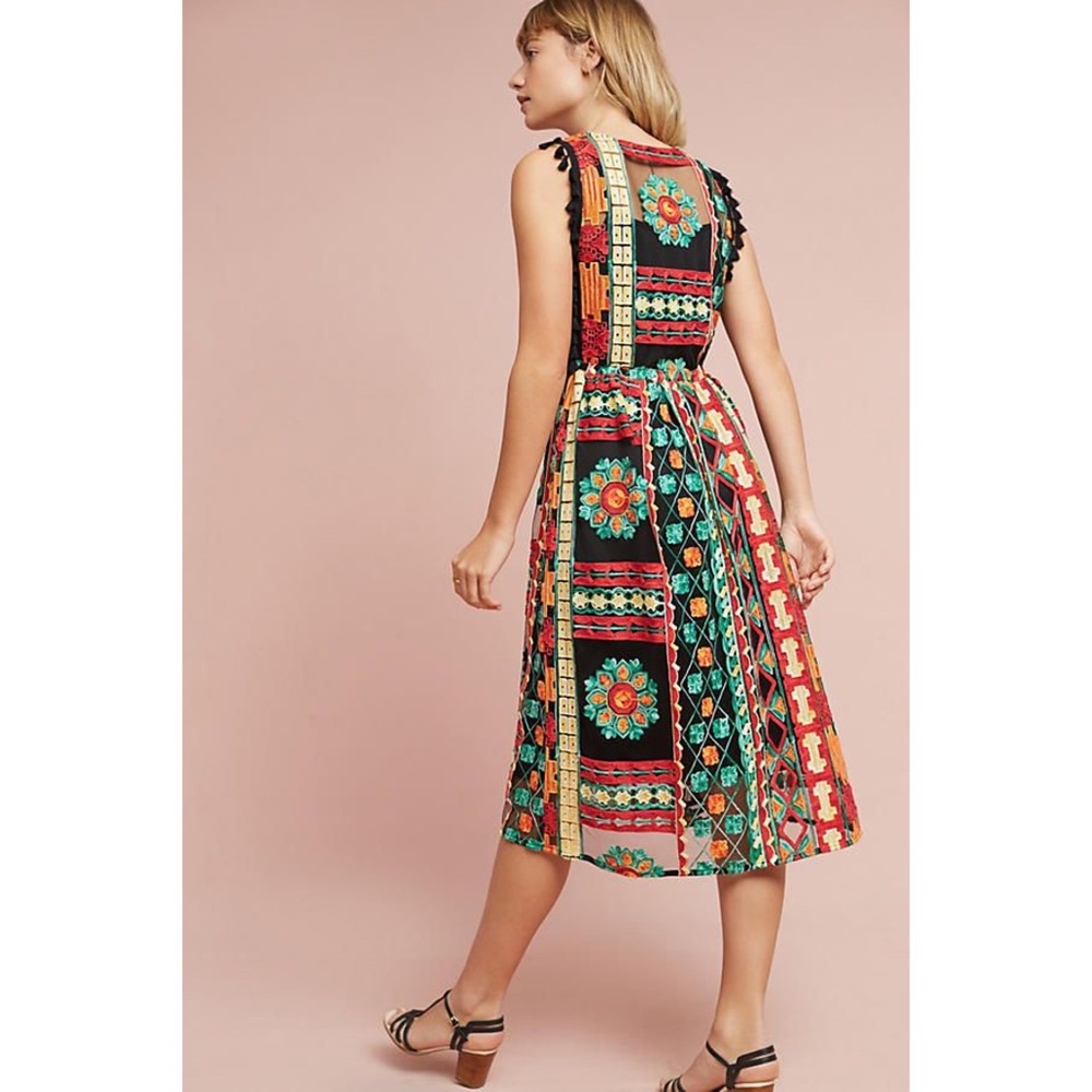 Anthropologie Eva Franco Saskia Embroidered Dress